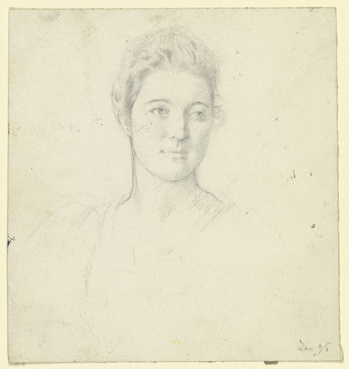 Portret van Miss Martin door Otto Scholderer