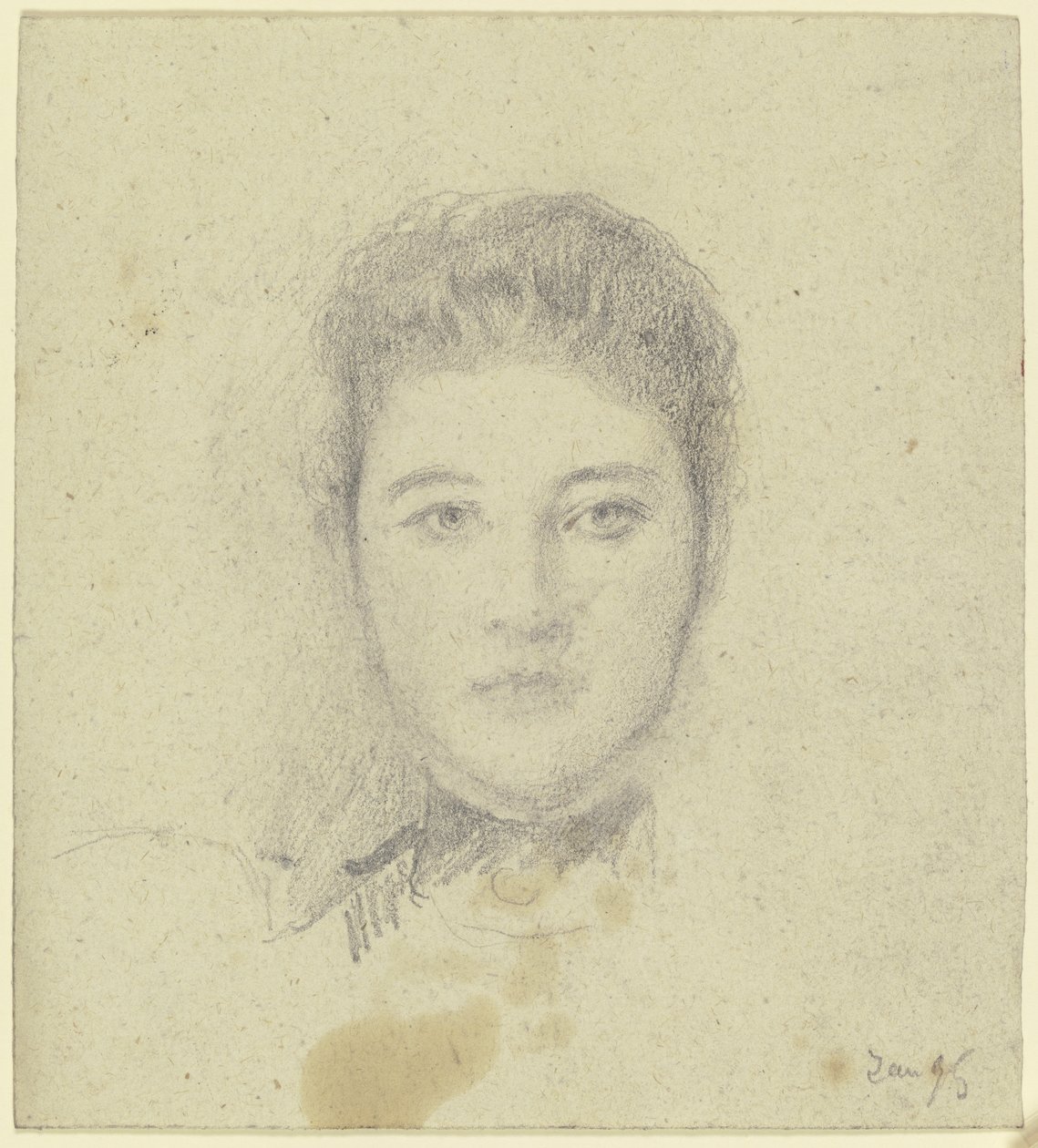 Portret van mejuffrouw Martin door Otto Scholderer