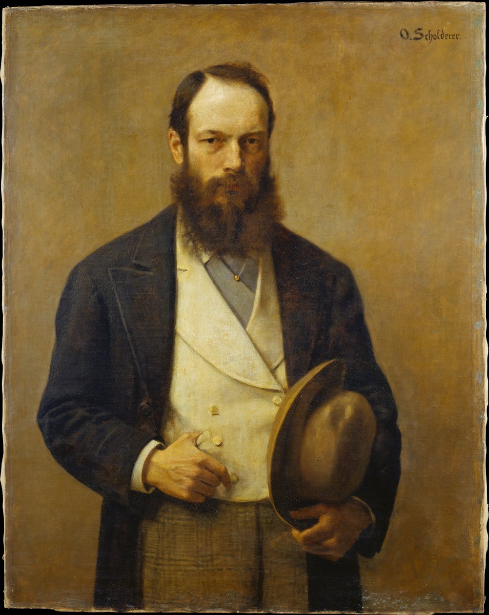 Zelfportret door Otto Scholderer