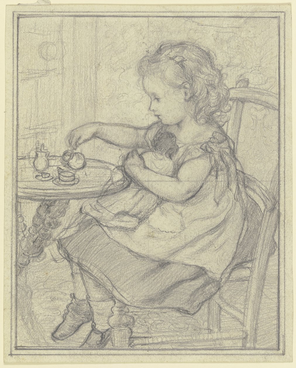 „Thee met Püppi” door Otto Scholderer