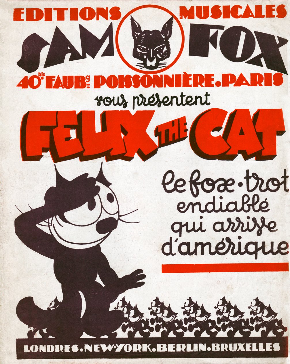 Felix de Kat (gravure, circa 1930) door Otto and Sullivan Pat Messmer