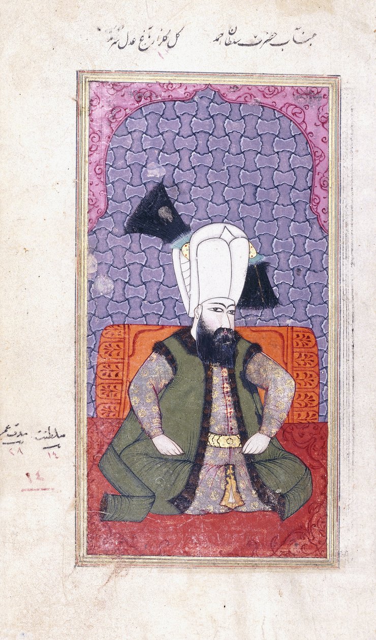 Portret van Sultan Ahmed III door Ottoman School