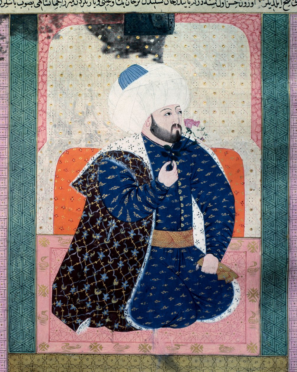 Portret van de sultan van het Ottomaanse Rijk Mehmed II (1430-1481) door Ottoman School