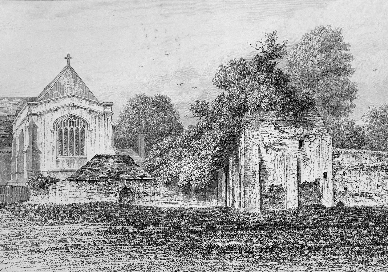 Wolvesey Castle Winchester, ca. 1830 door Owen Brown Carter
