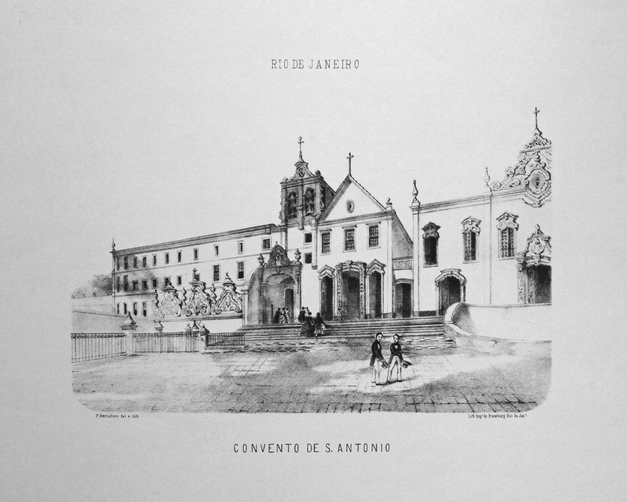 Klooster van Santo Antônio do Largo da Carioca in Rio de Janeiro door P. G. Bertichem