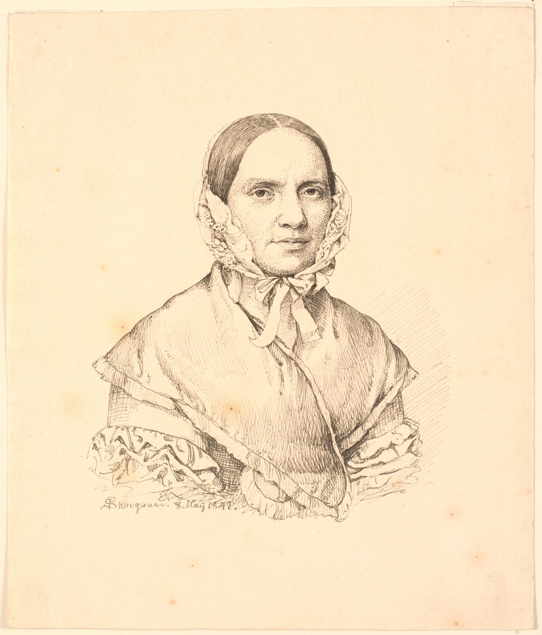 Portret van Hanne Westengaard door P.C. Skovgaard