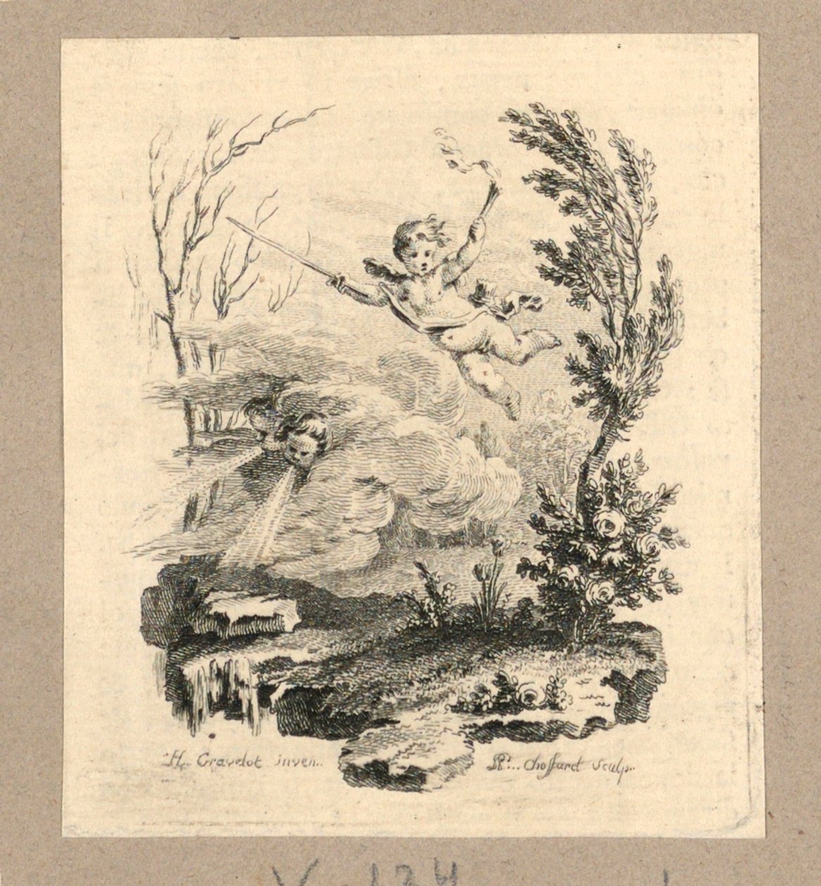 Afdrukken, winter en lente door P.P. Choffard