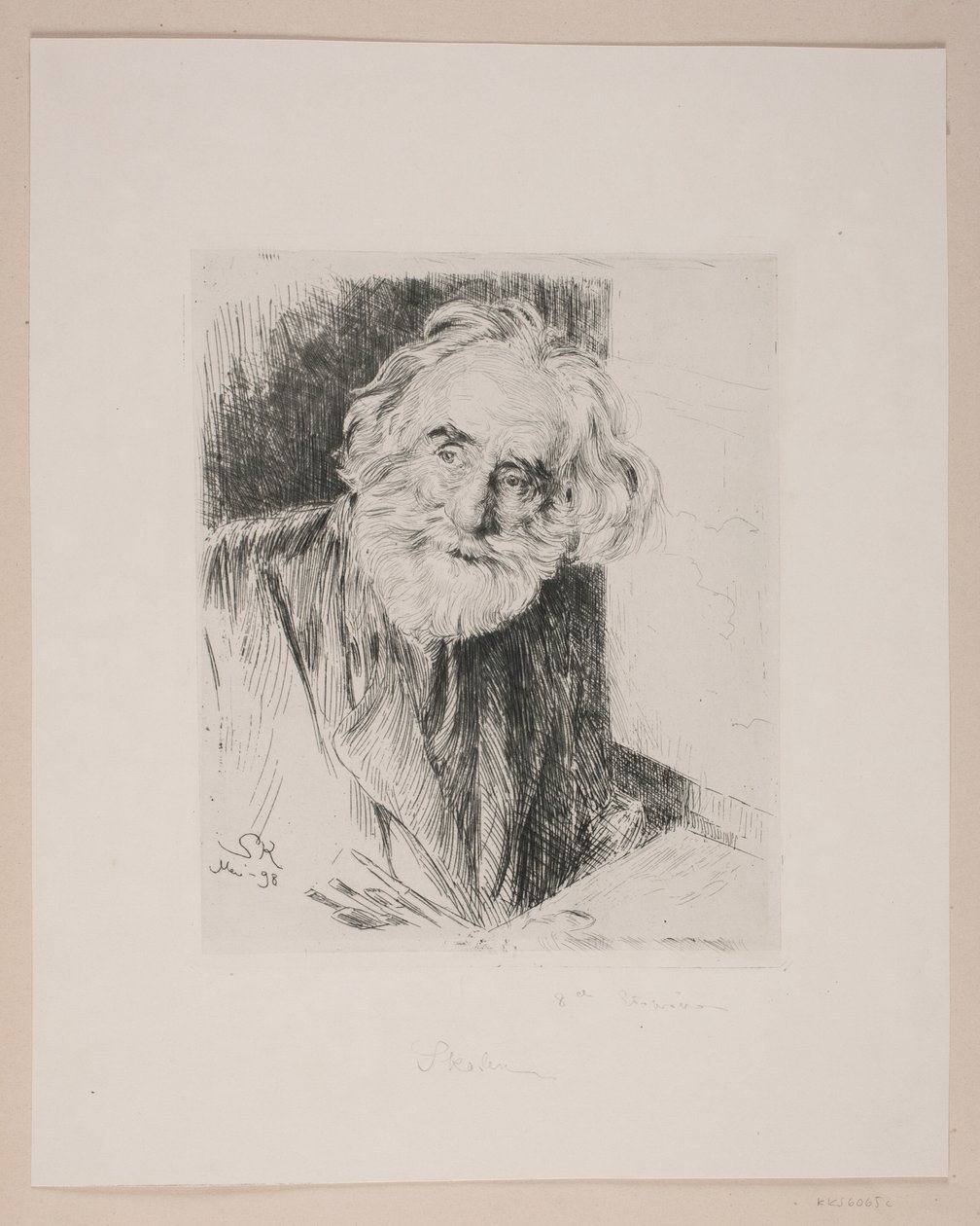 Portret van Vilhelm Kyhn door Peder Severin Krøyer