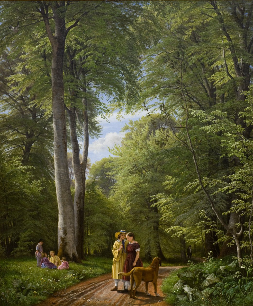 Beukenbos in mei. Motief uit Iselingen. door P. C. Skovgaard
