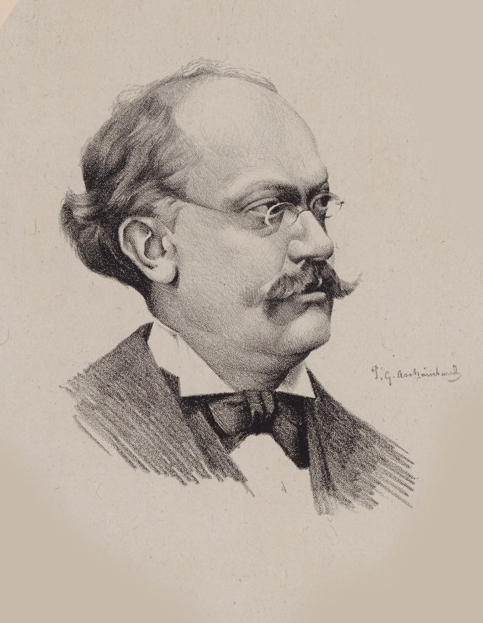 Portret van de Componist Charles Lecocq 1832-1918 door P. G. Archainbaud