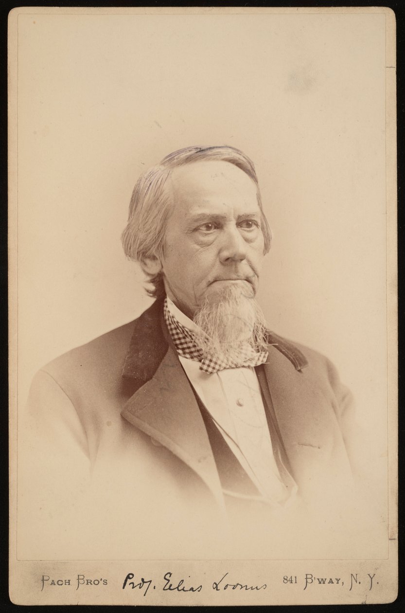 Portret van Elias Loomis 1811-1889, Tussen 1883 en 1889 door Pach Bros