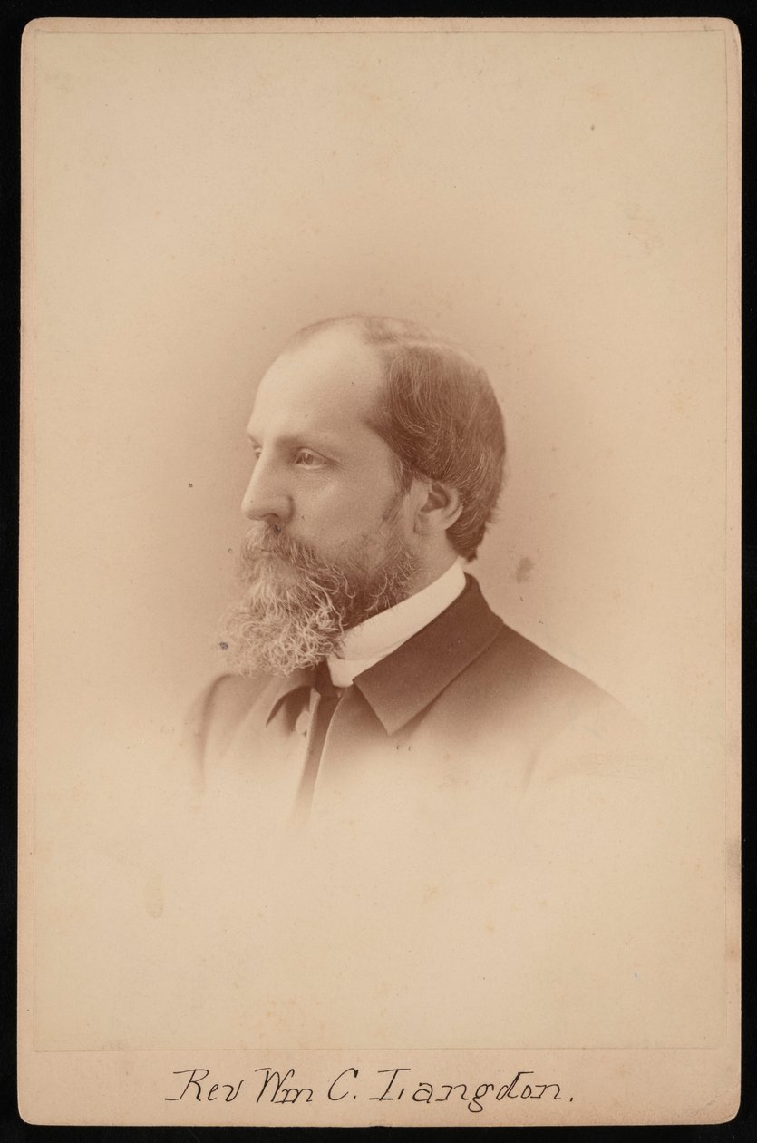 Portret van ds. William Chauncy Langdon, 1831-1895, circa 1881 door Pach Bros