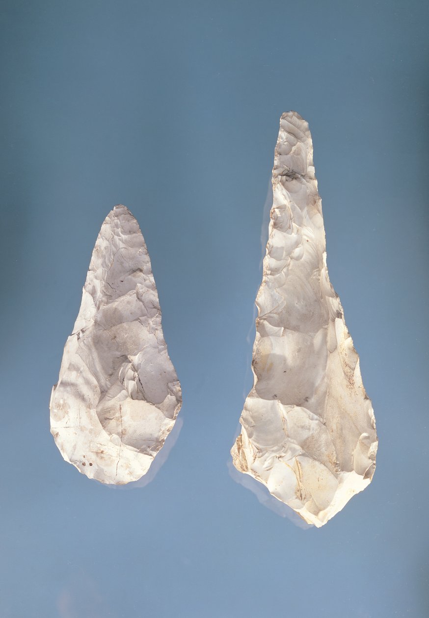 Twee-zijdige bladen, Lager Acheulean Periode door Paleolithic
