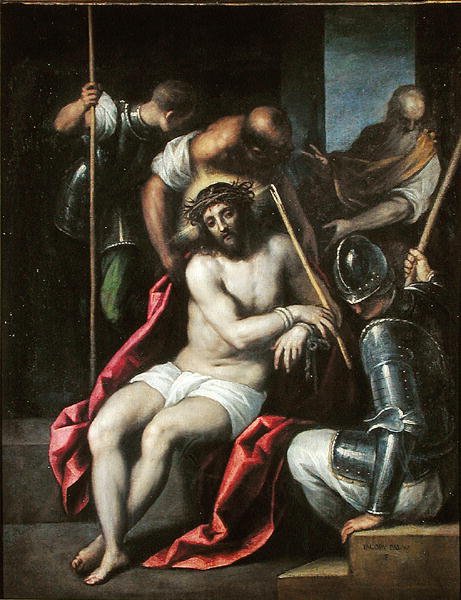 De kroning met doornen, voor 1624 door Palma Il Giovane