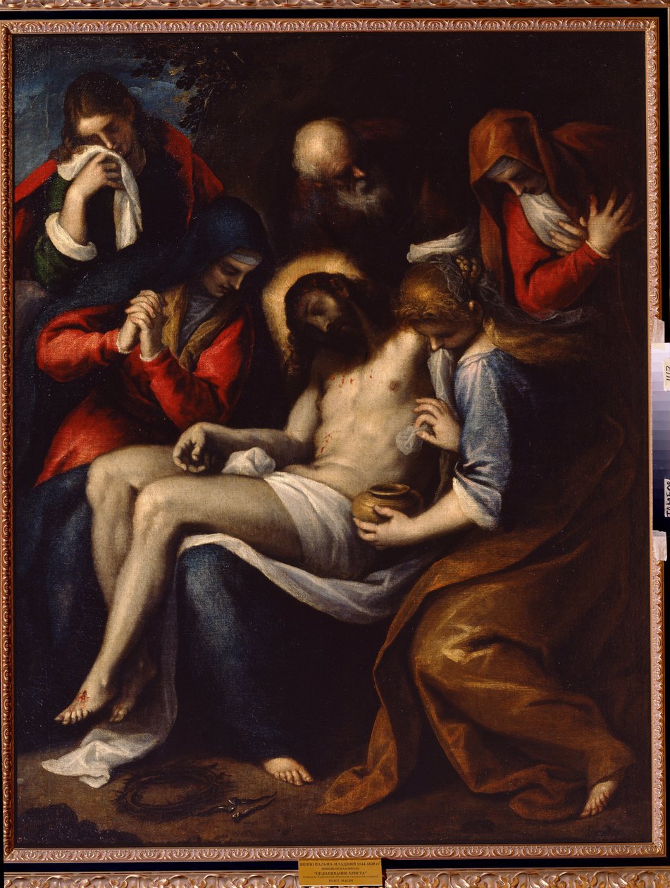 Pieta door Palma Il  Giovane