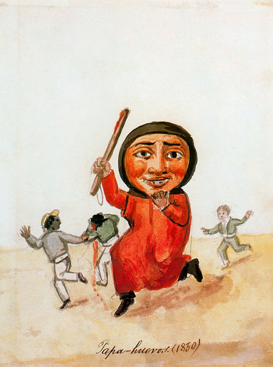 Aquarel van Pancho Fierro (Lima, 1807 - Lima, 1879) door Pancho Fierro