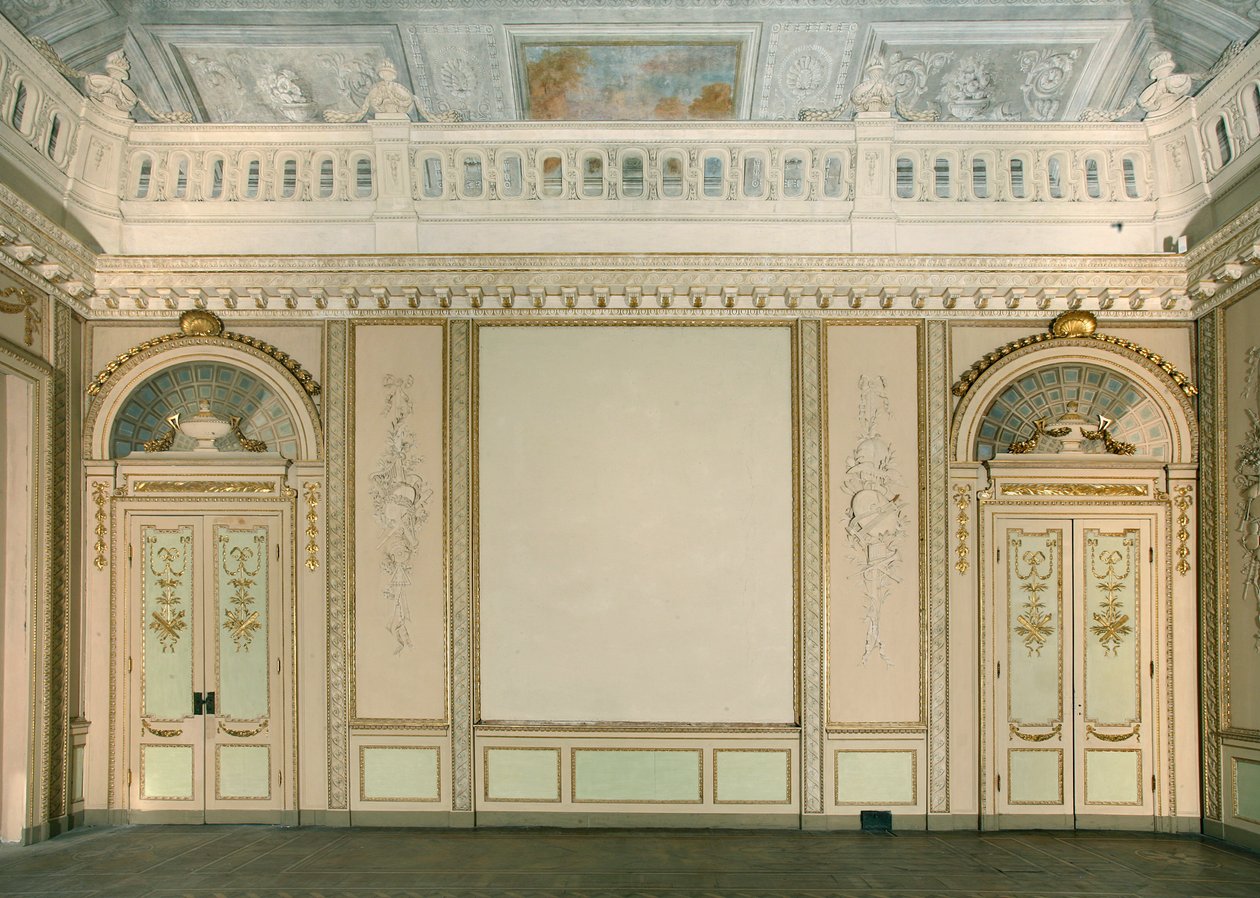 Zicht op de Tapijtkamer, Villa Reale, Monza, Lombardije, Italië door Pandolfo Reschi
