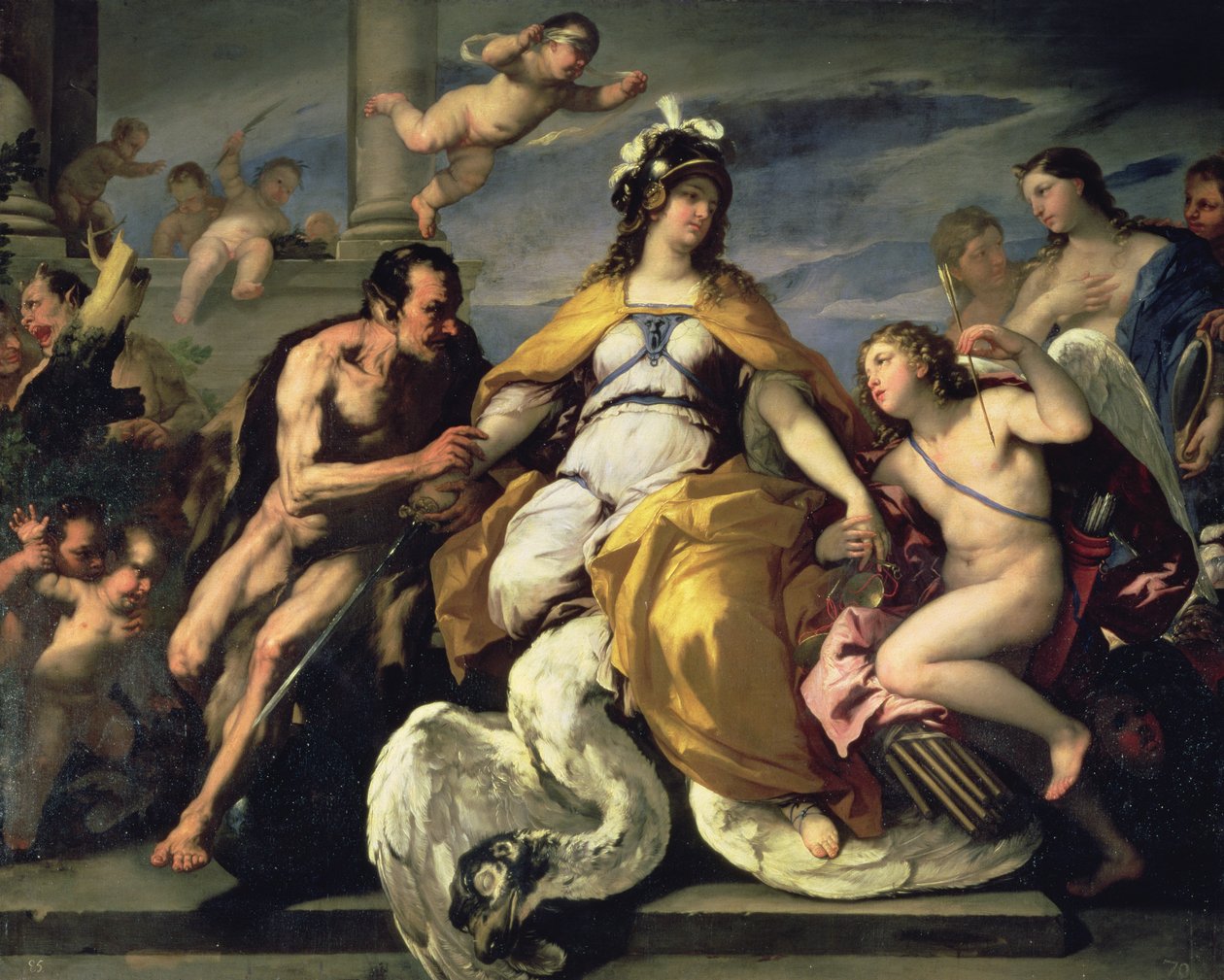 Liefde en de Ondeugden Ontwapenen het Oordeel door Paolo di Matteis
