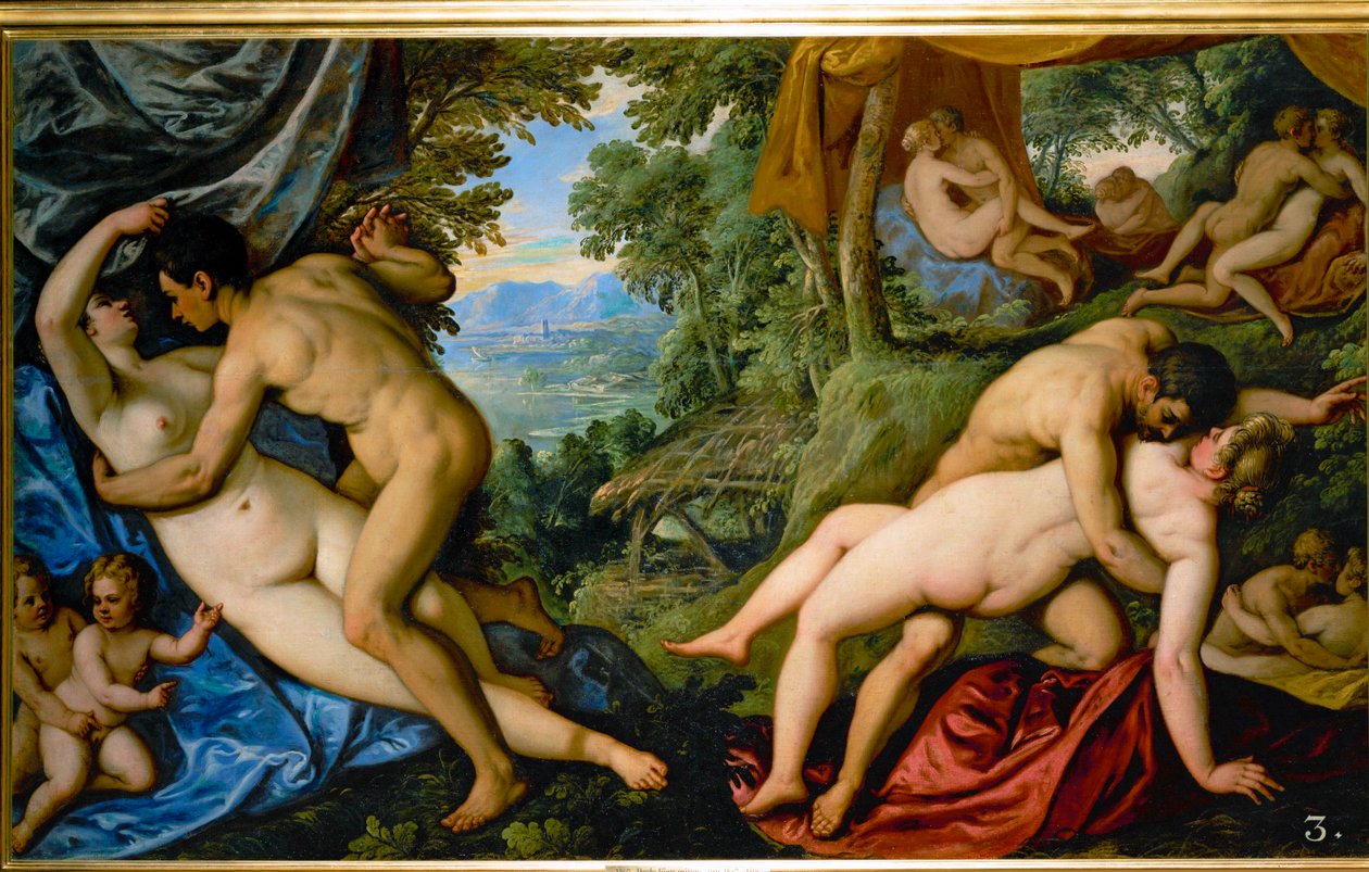 Houdt van: Gouden Eeuw (schilderij) door Paolo (1540-96) Fiammingo