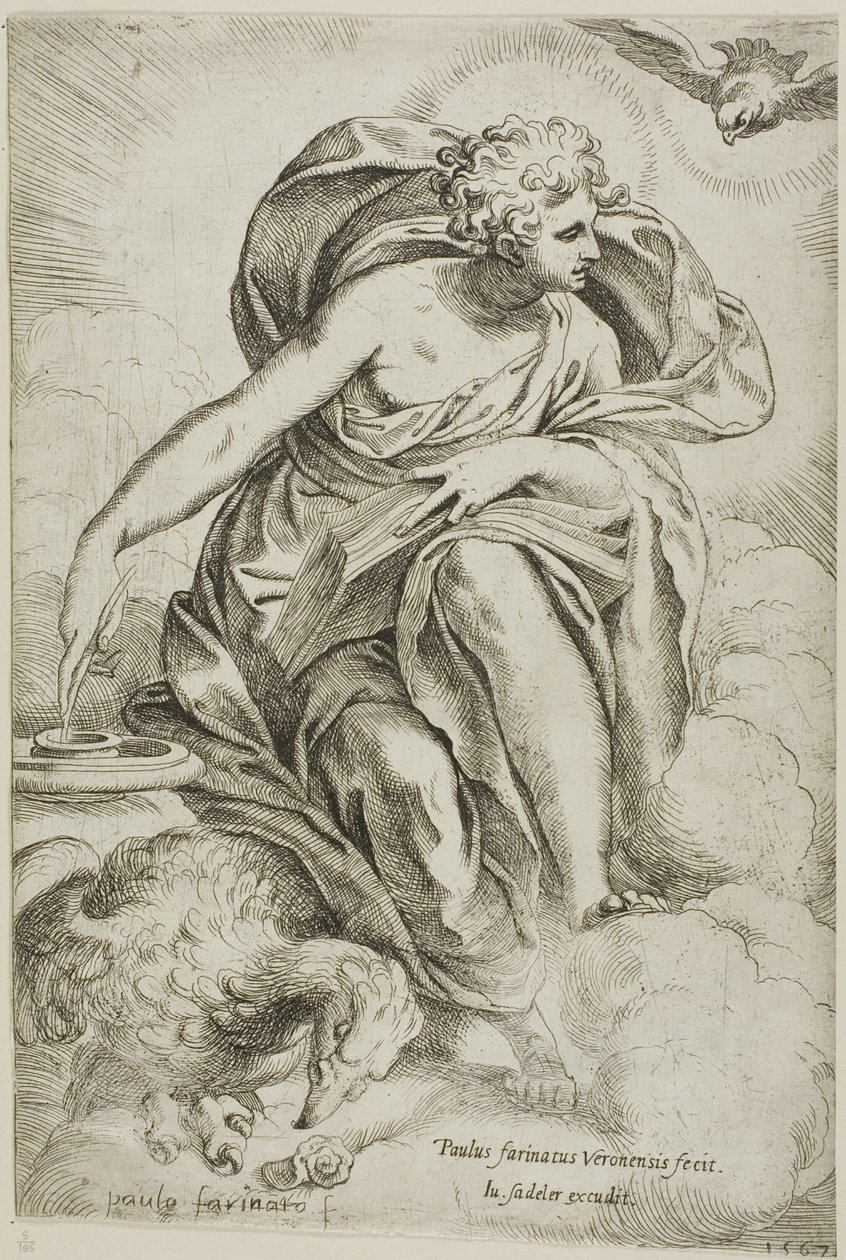 Johannes de Evangelist door Paolo Farinati