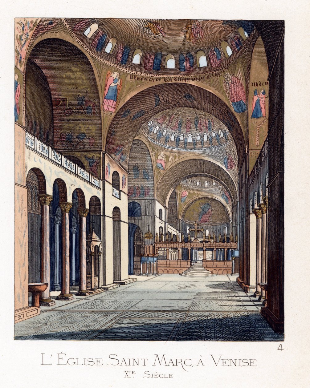 Het interieur van de Basiliek van San Marco in Venetië door Paolo Mercuri