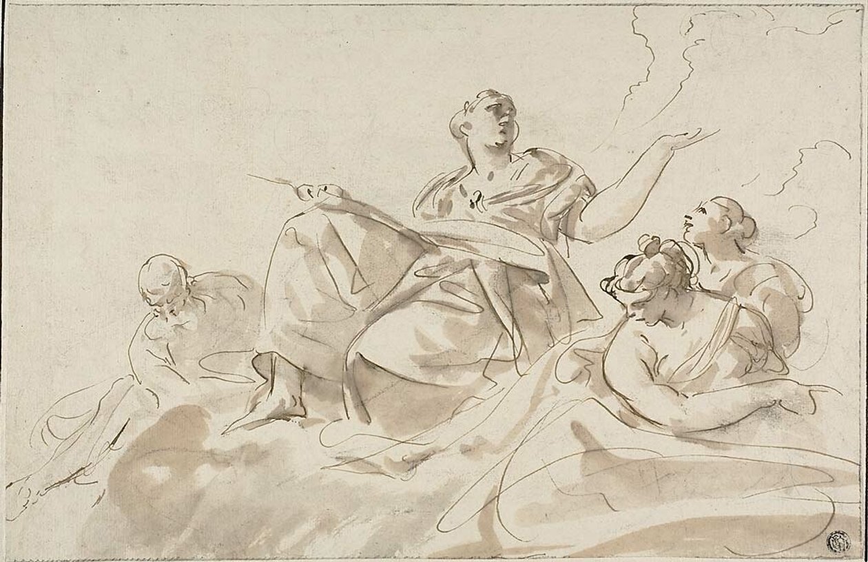 Allegorische figuren door Paolo Pagani