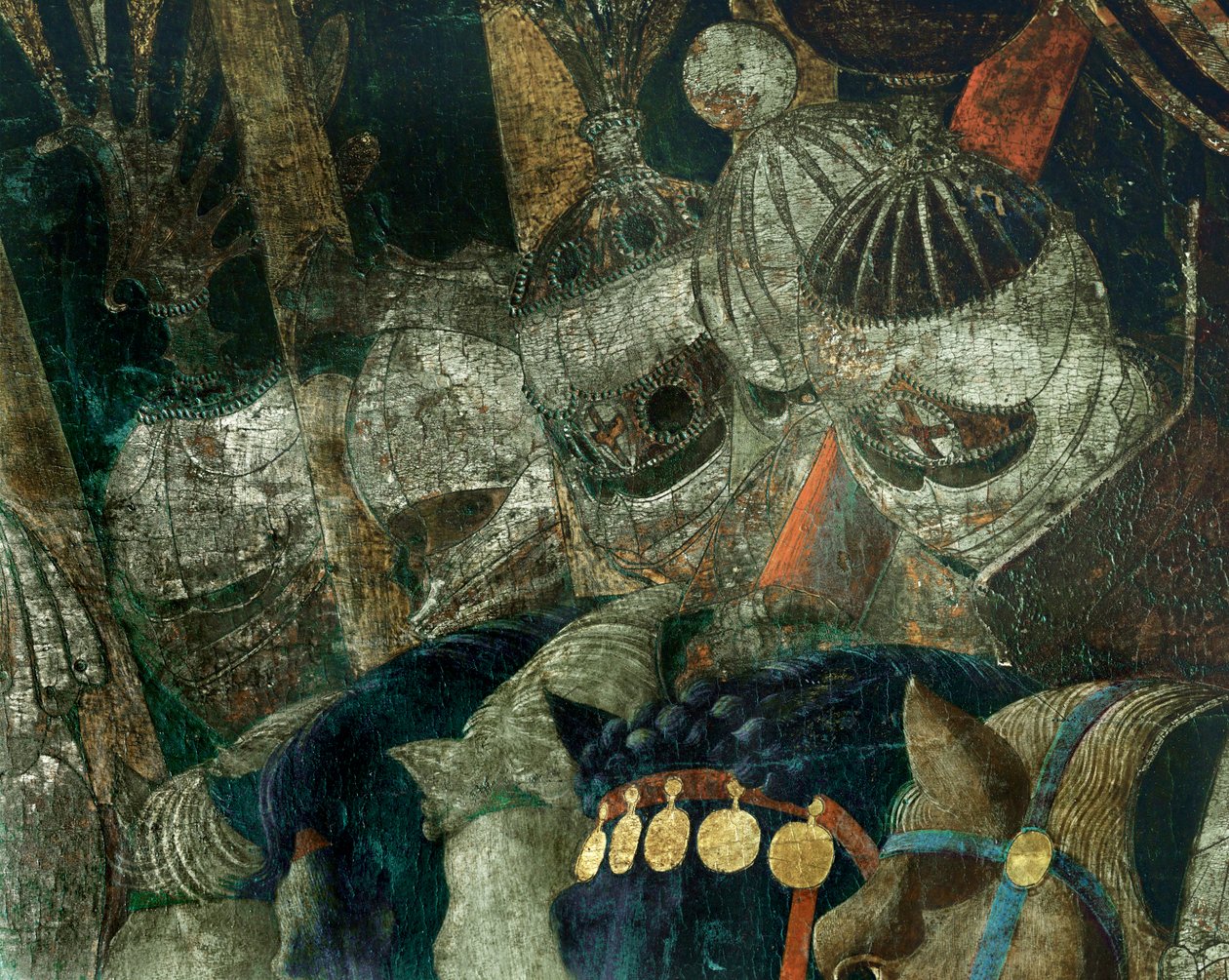 De Slag bij San Romano tussen Florence en Siena in 1432 ... door Paolo Uccello