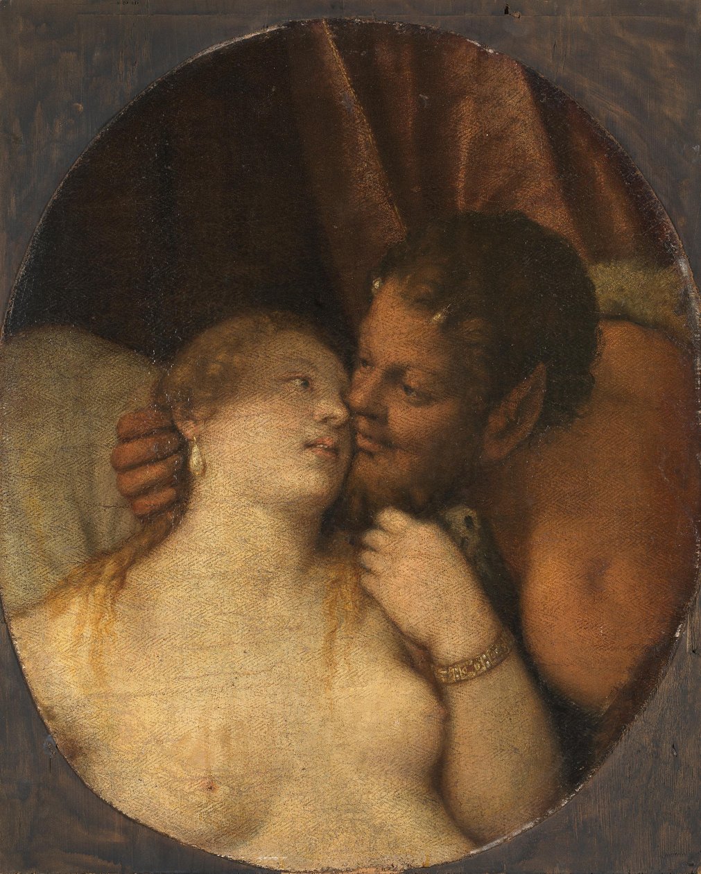 Jupiter en Antiope door Paolo Veronese