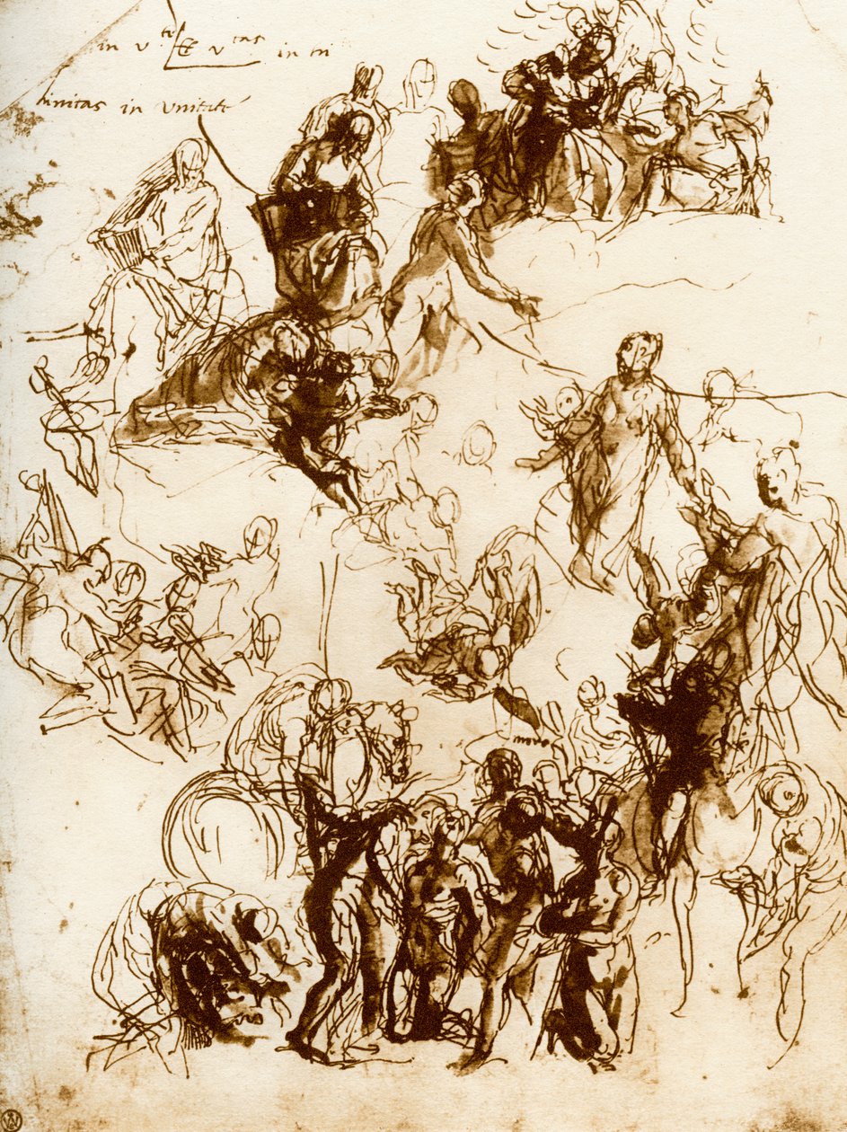 Schets voor de martelaarschap van St. George, 1913 door Paolo Veronese