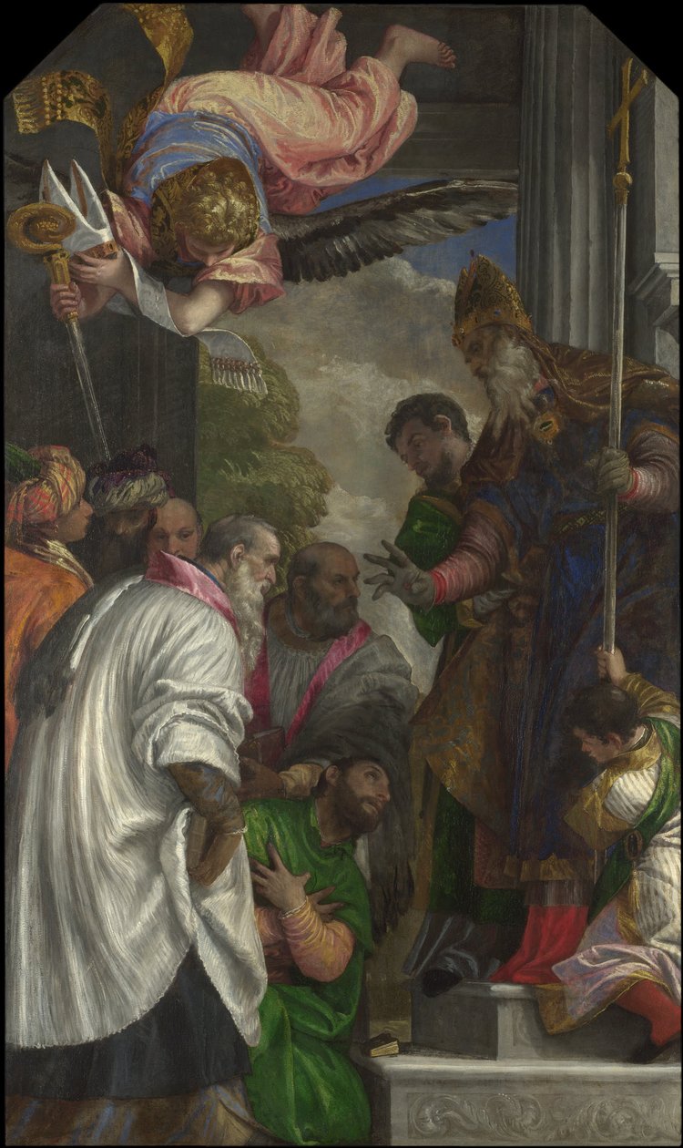 De wijding van Sint Nicolaas, 1562 door Paolo Veronese
