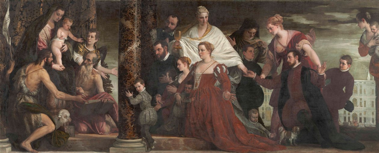 De Madonna van de familie Cuccina door Paolo Veronese