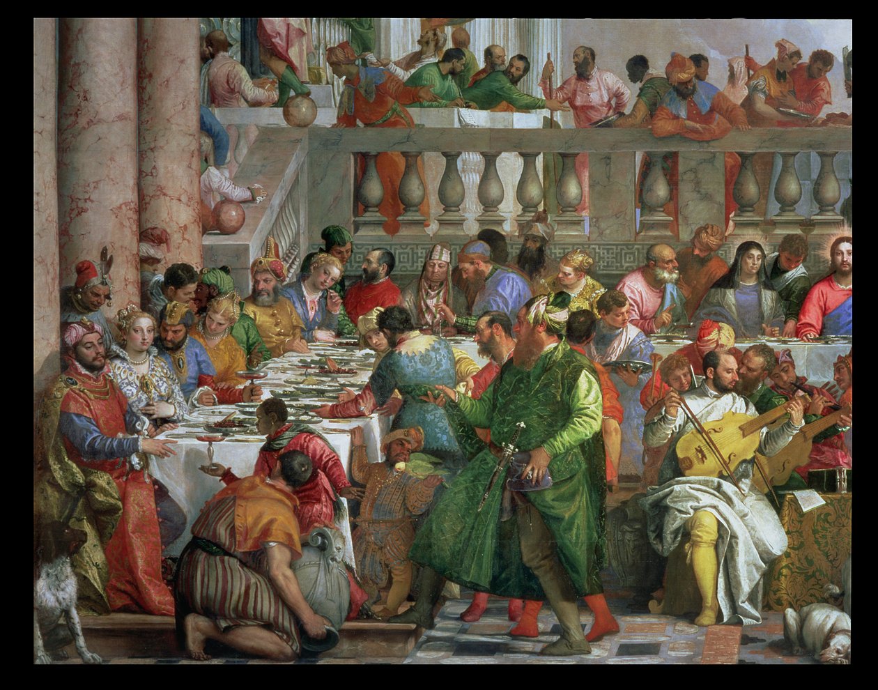 Het Bruiloftsfeest te Kana (detail) door Paolo Veronese