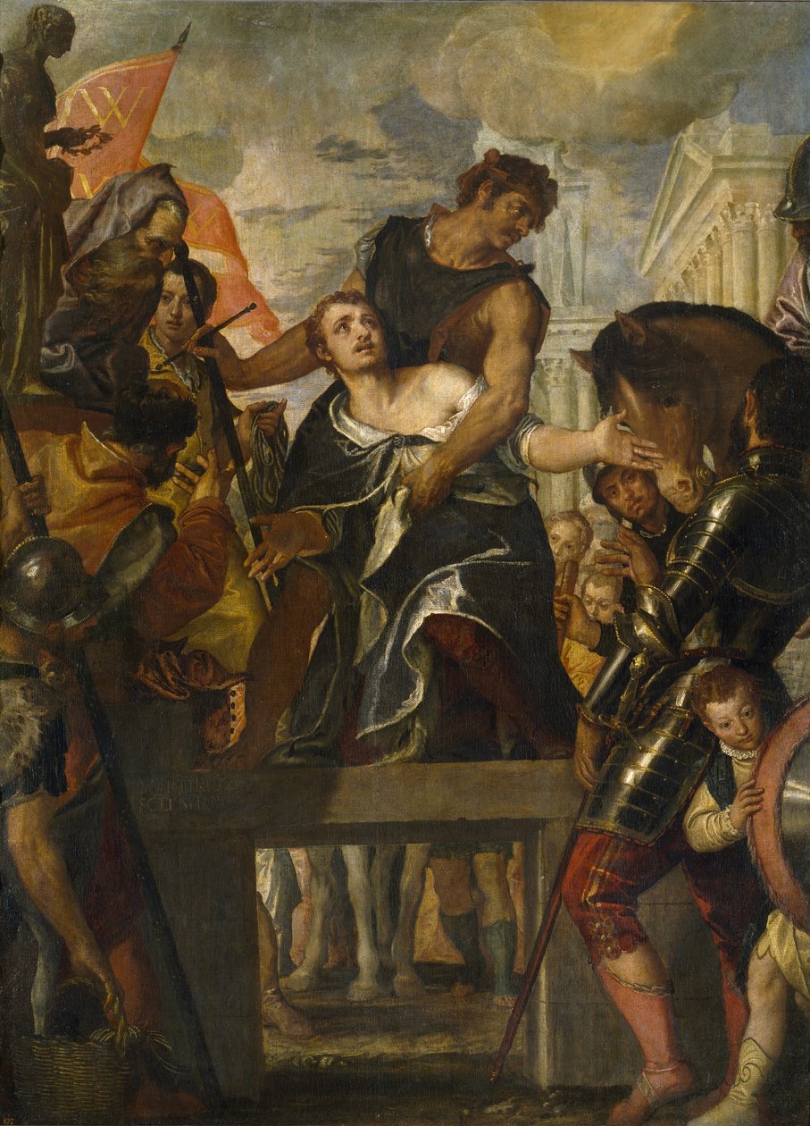 Het martelaarschap van Sint Menas door Paolo Veronese