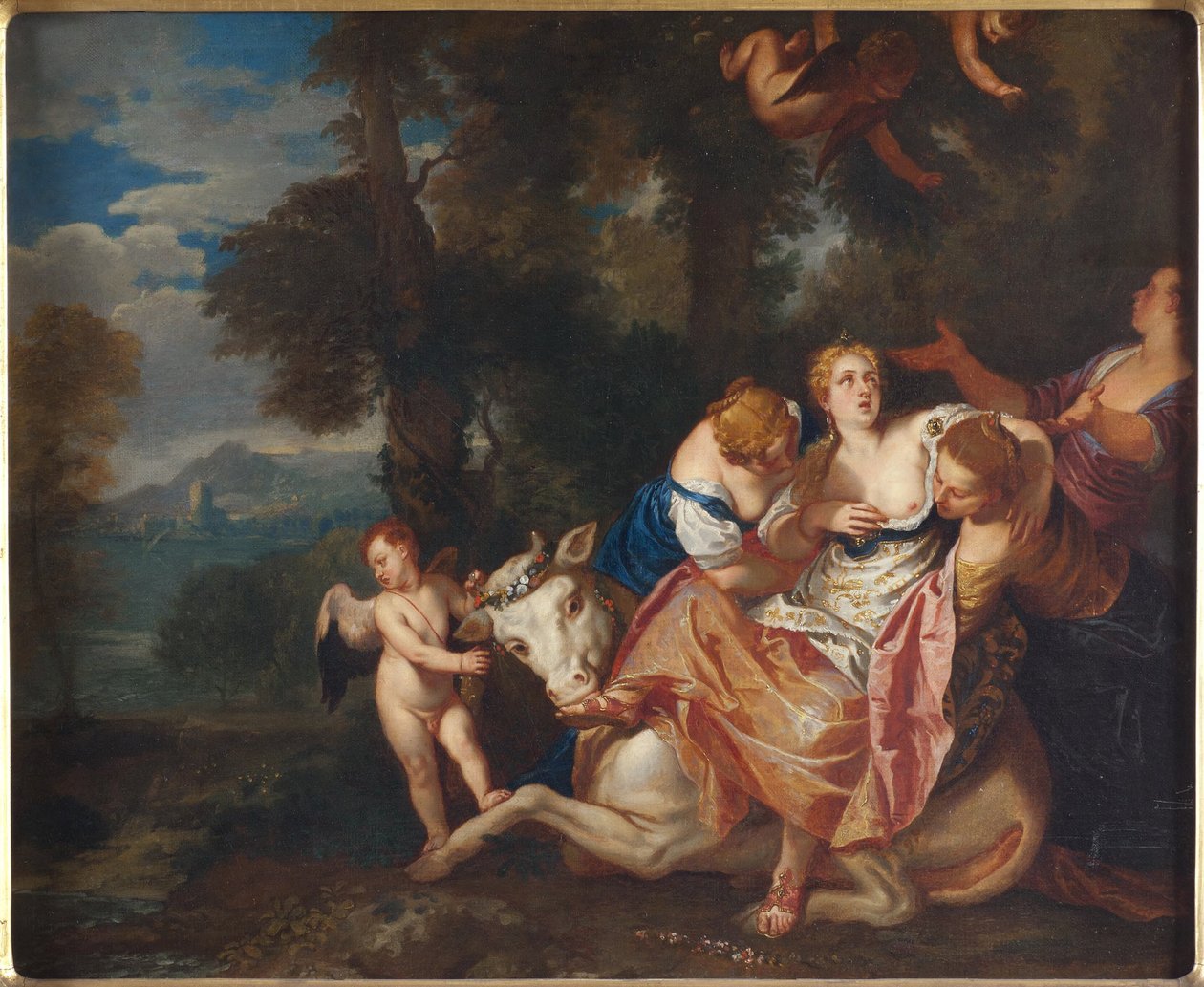 De roof van Europa door Paolo Veronese