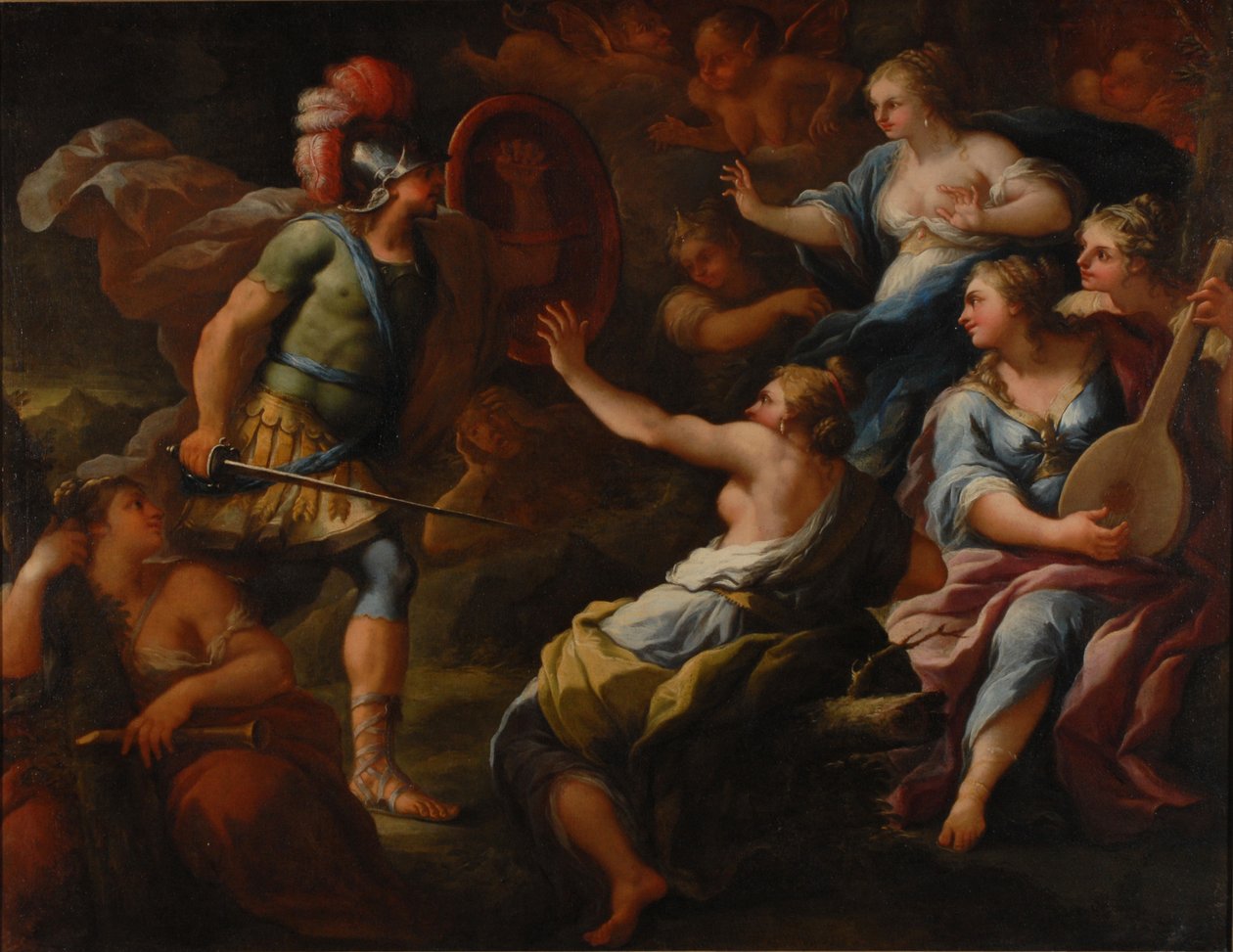 Achilles Ontdekt door Odysseus Tussen de Dochters van Lycomedes op Skyros door Paolo di Matteis