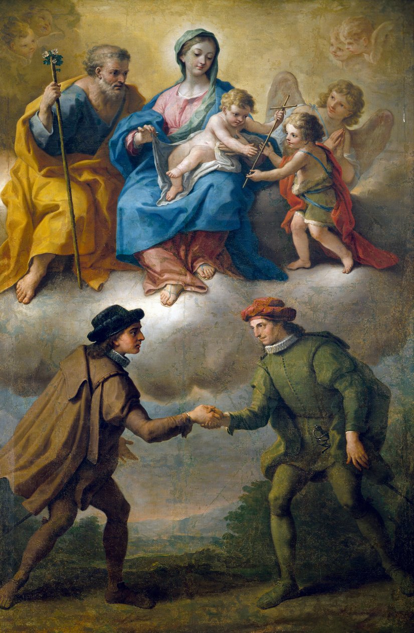 Vrede tussen facties van de stad Benevento, door Paolo de Matteis door Paolo di Matteis