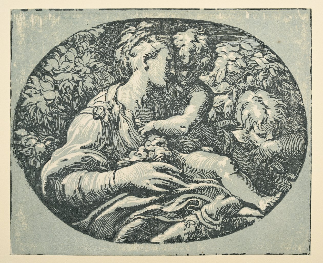 Maagd en kind met de jonge Sint Jan door Parmigianino