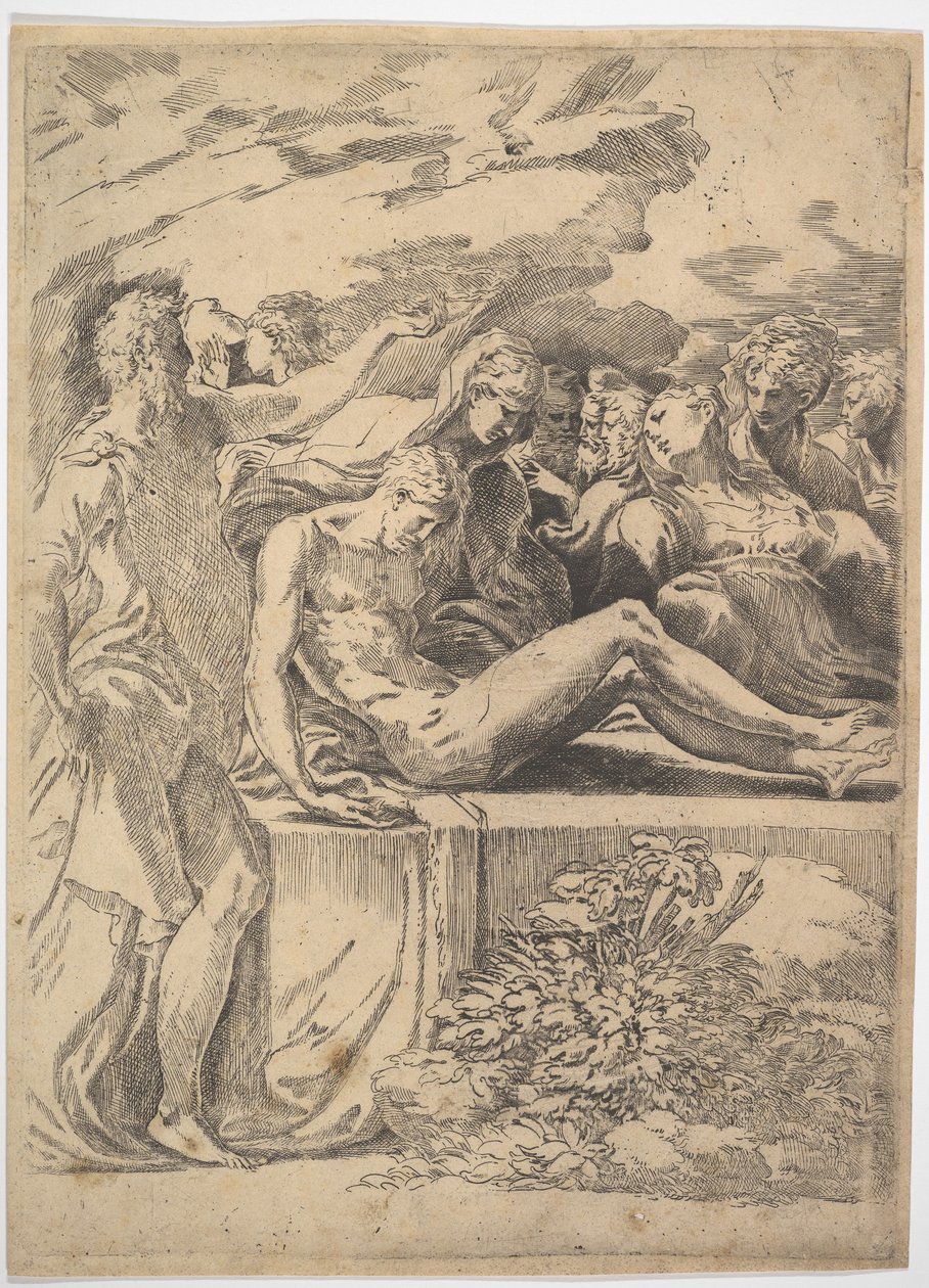 Graflegging door Parmigianino