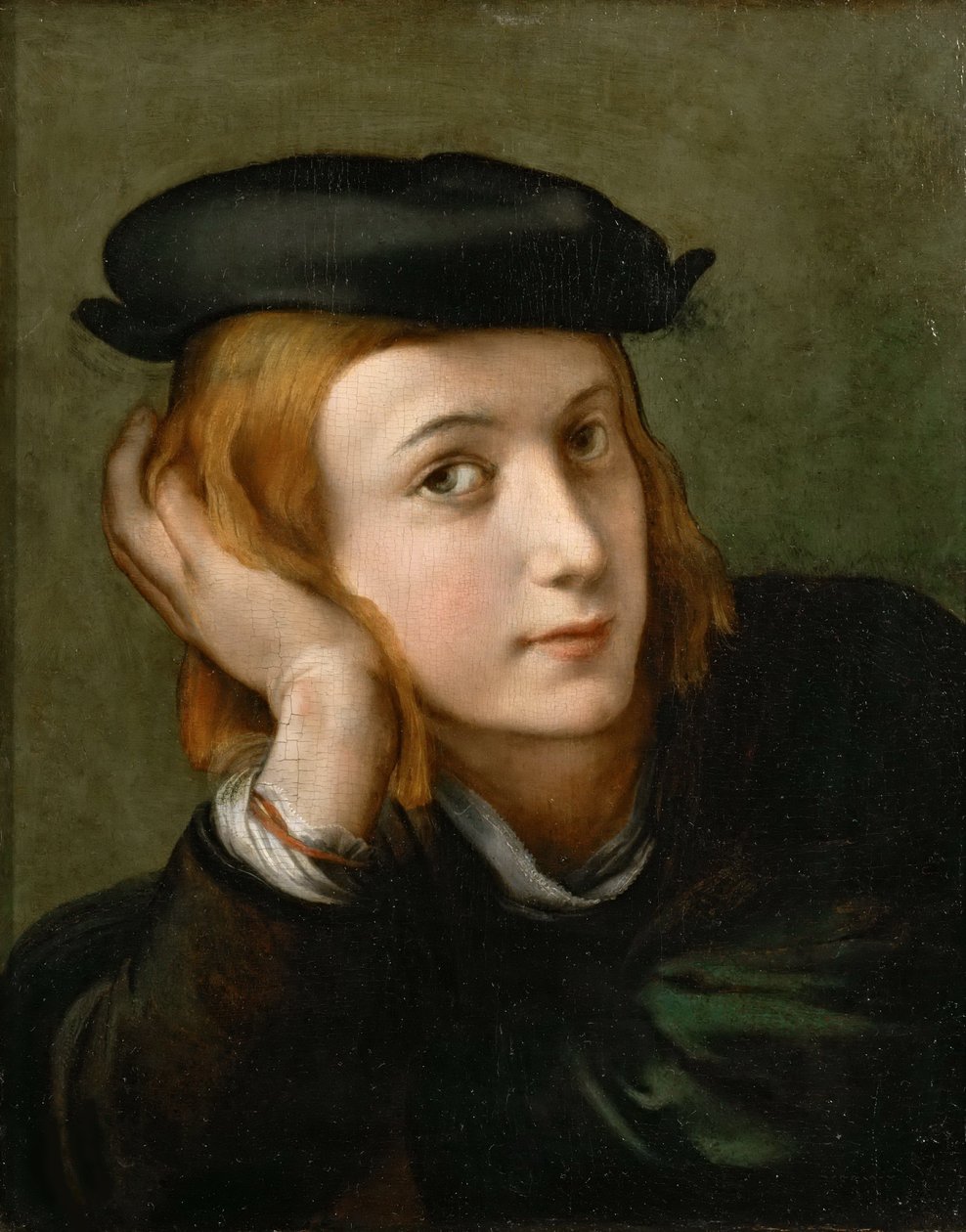 Portret van een jongen, ca. 1524 door Parmigianino