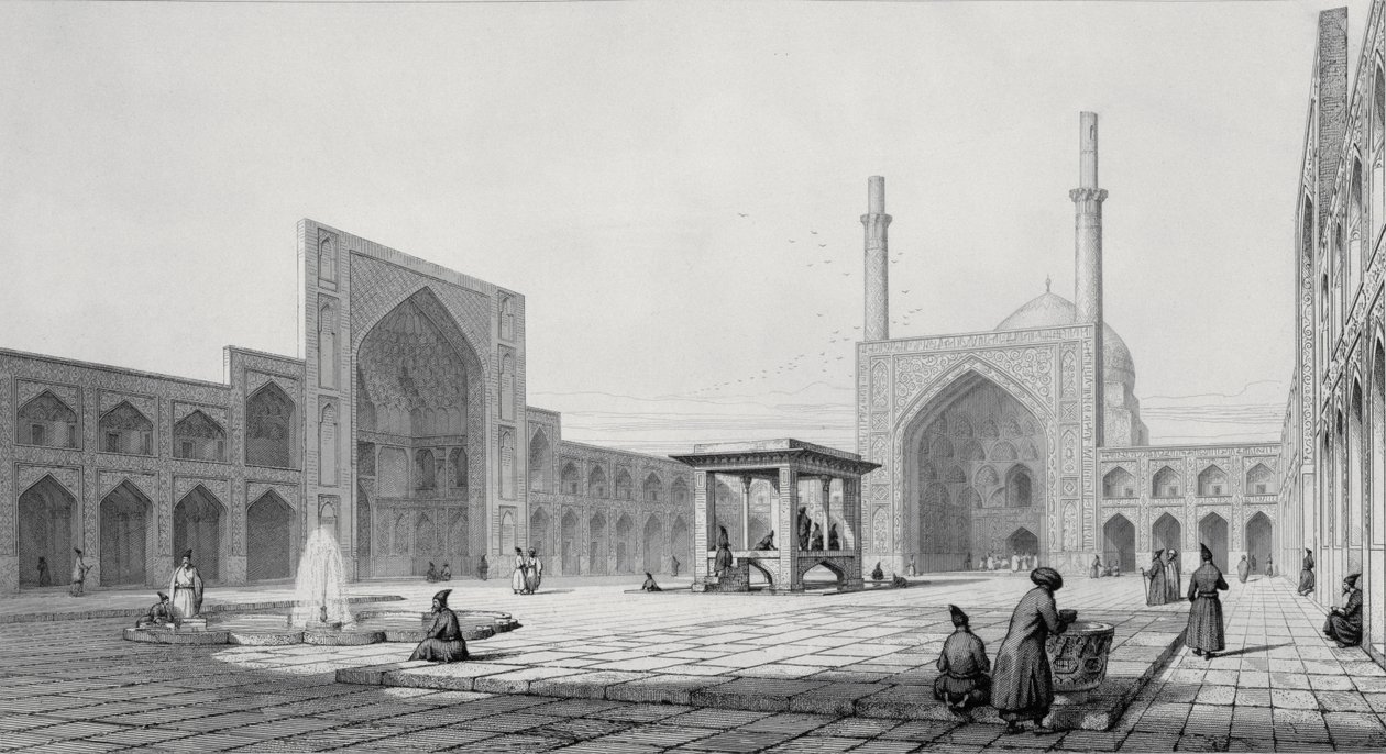 Grote Vrijdagmoskee (Masjid-i Djum-ah) in Isfahan, uit 