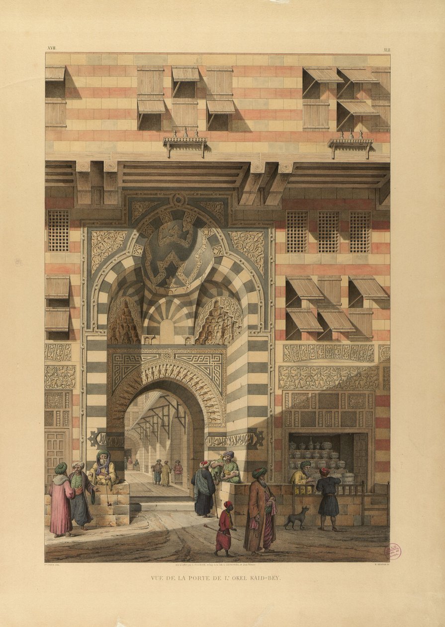 De Sabil-Kuttab van Sultan Qaitbay door Pascal Xavier Coste