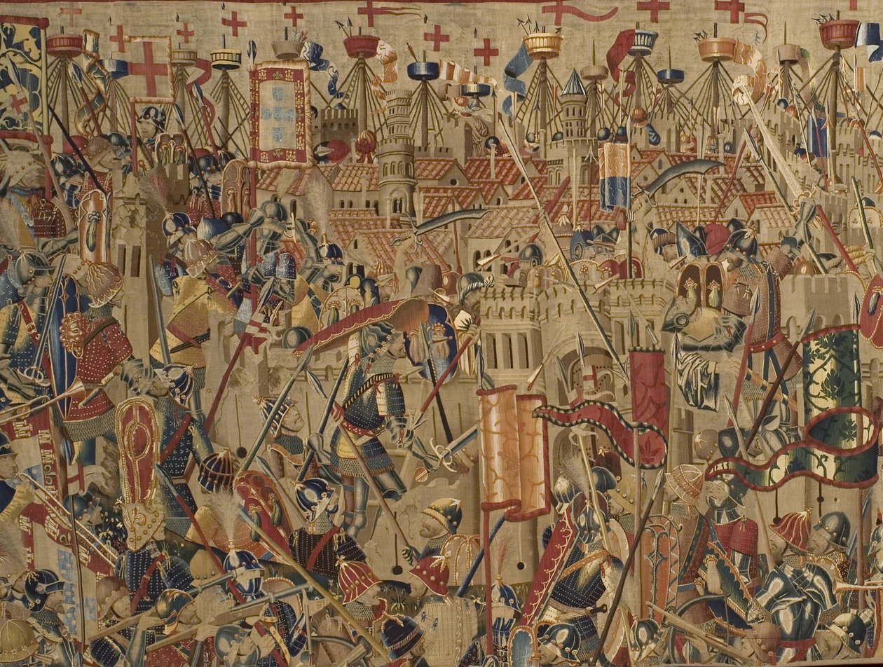 De Pastrana Wandtapijten, vervaardigd in Tournai, waarschijnlijk uit de werkplaats van Passchier Grenier, ca.1471 - 1475 (wandtapijt) door Pasquier (workshop of) Grenier