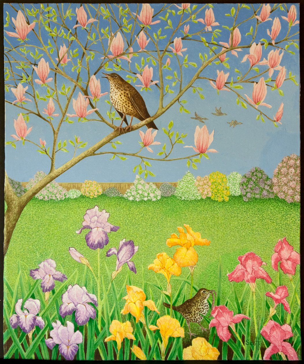 Iets om over te zingen, 2011 (acryl op calico) door Pat Scott
