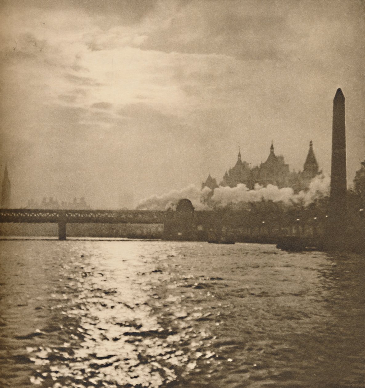 Waar de IJzeren Weg naar Dover de Rivier Kruist, ca. 1935 door Paterson