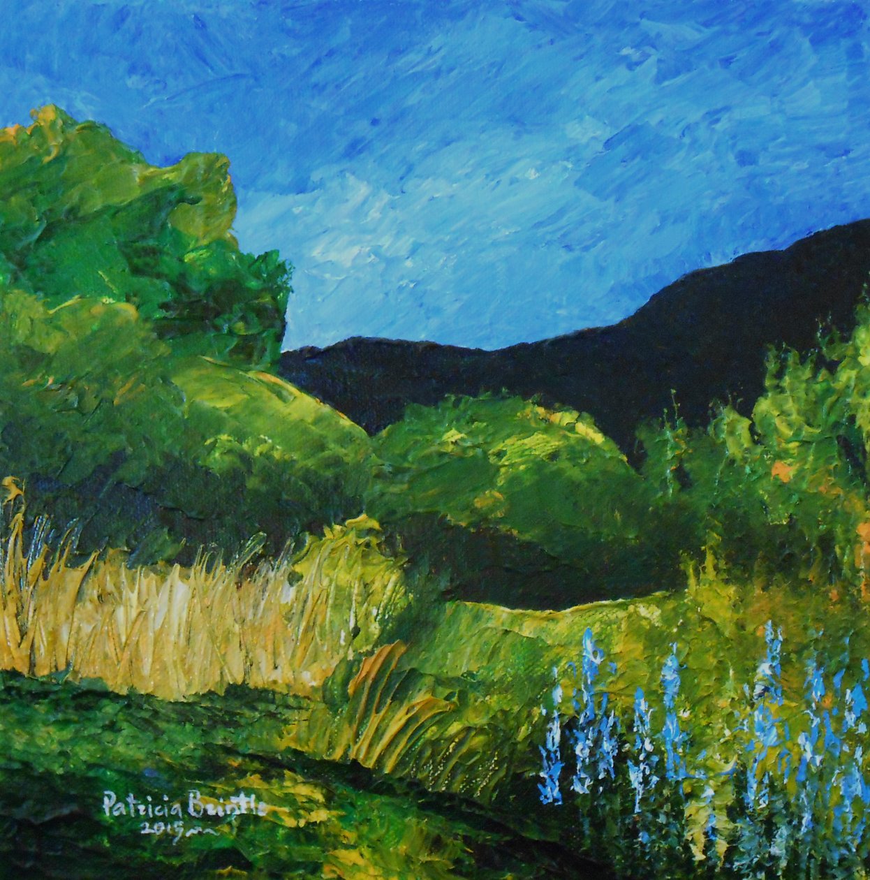 Blauwe Lupines door Patricia Brintle