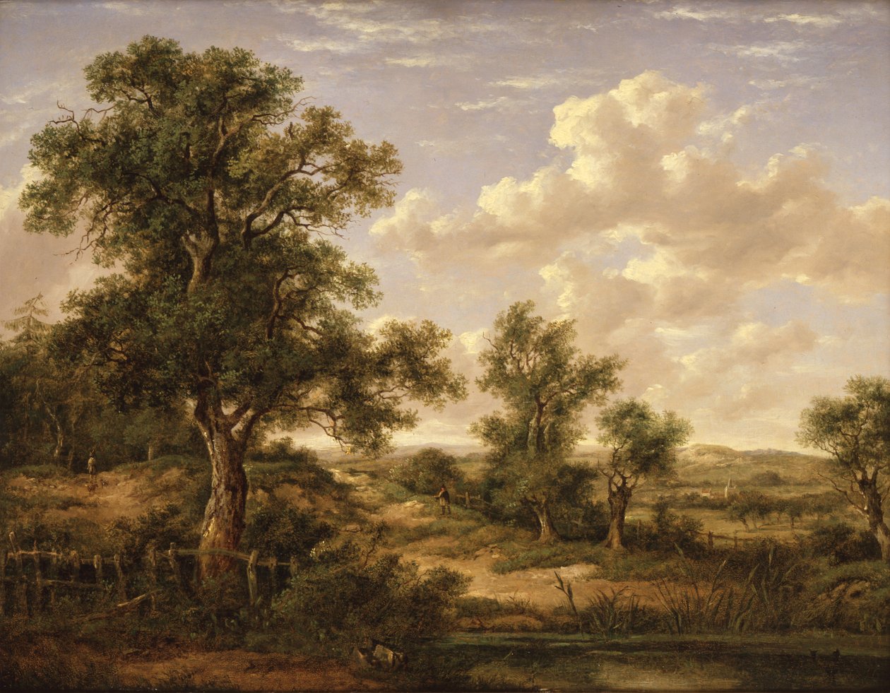 Heide bij Godstone door Patrick Nasmyth