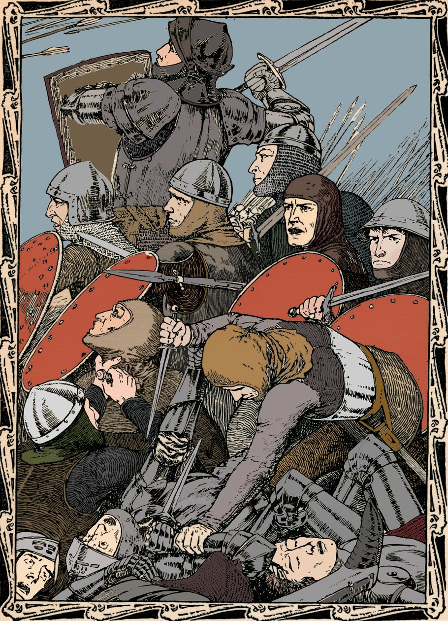 Bij de Slag van Agincourt, 1902 door Patten Wilson