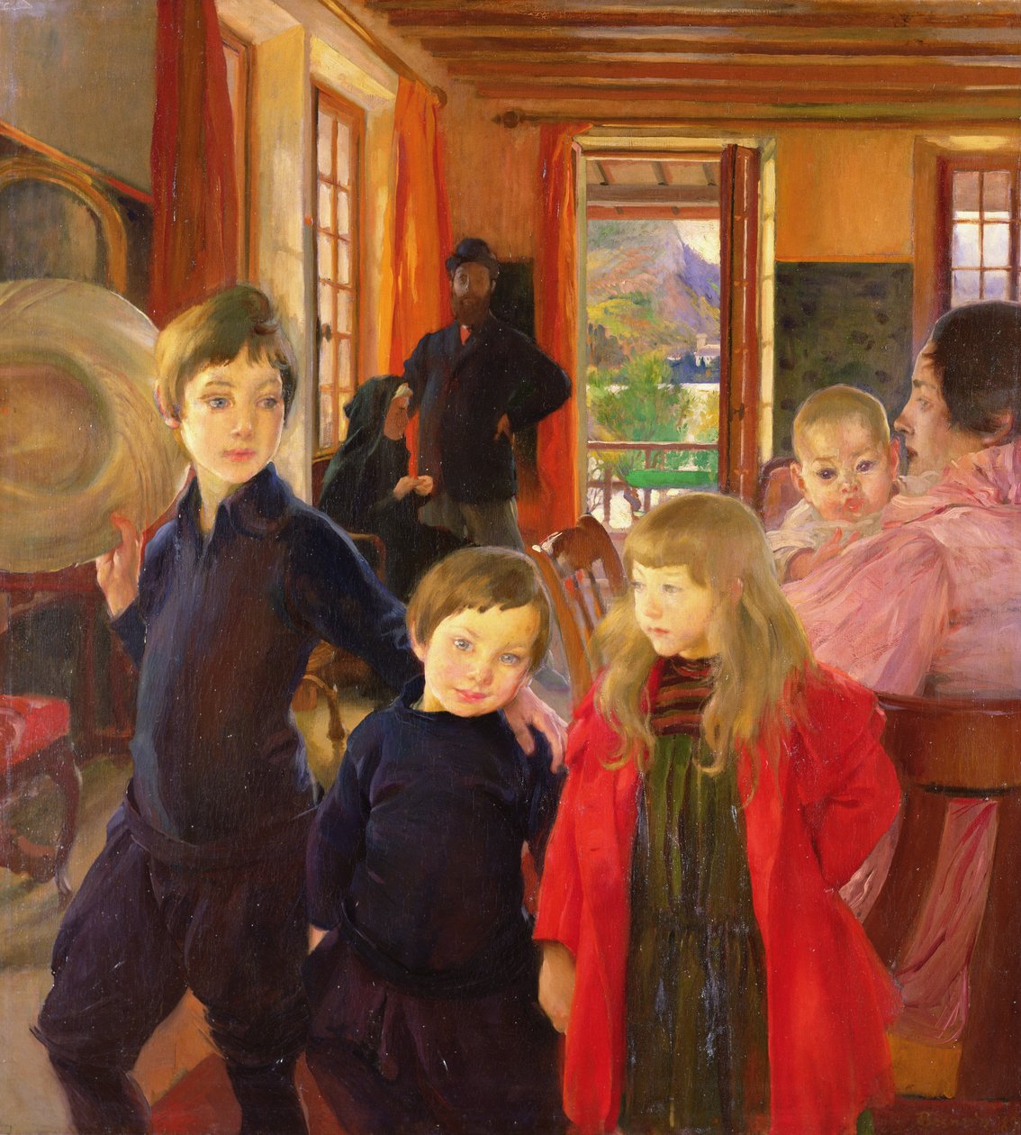 De familie van de kunstenaar, 1890 door Paul Albert Besnard