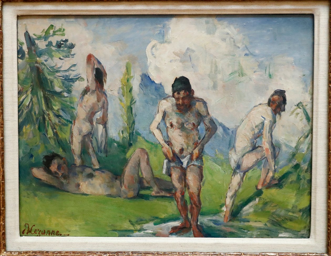 Baigneurs au repos, 1876-78 door Paul Cézanne