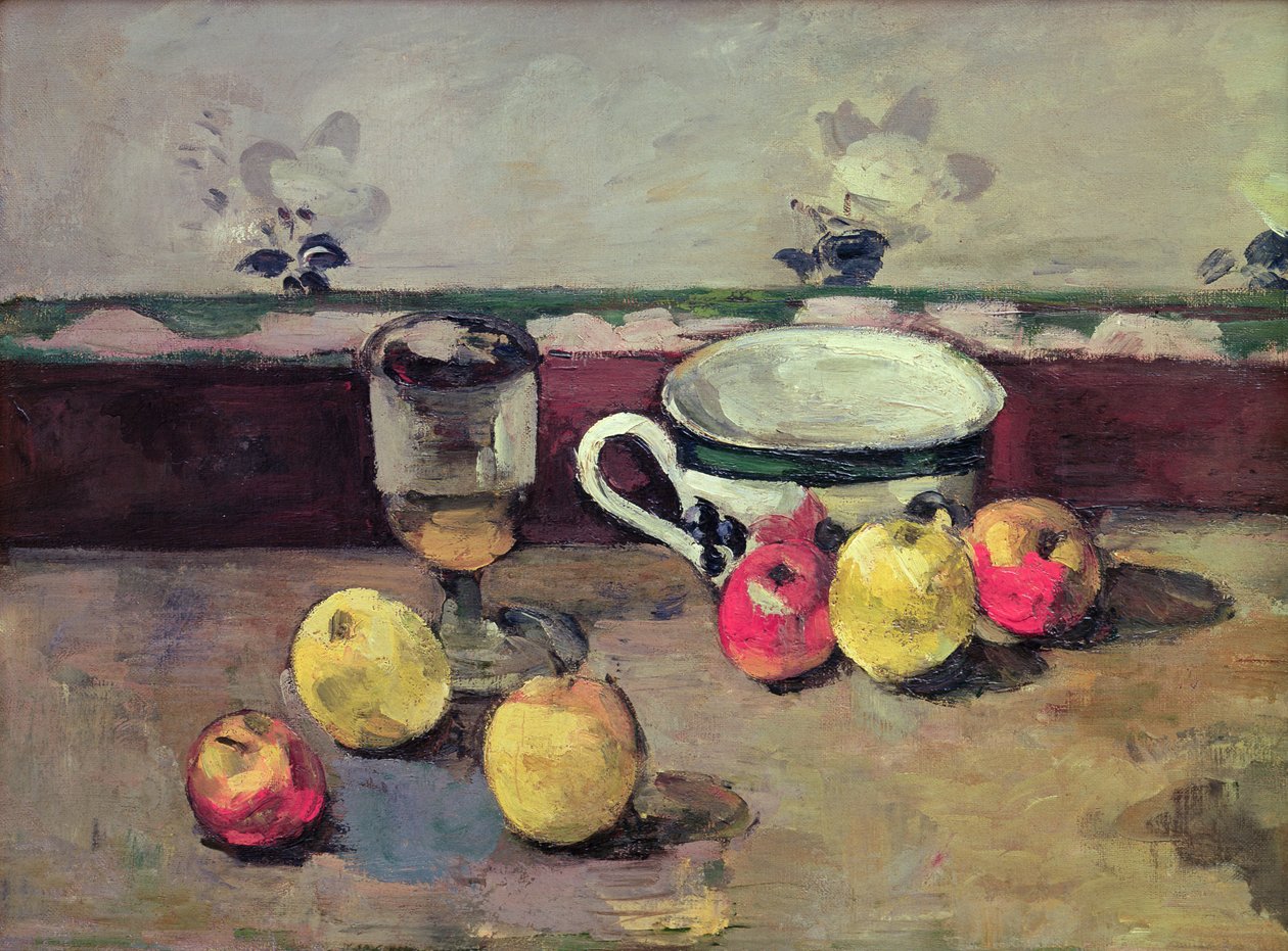 Stilleven, 1875-77 door Paul Cézanne